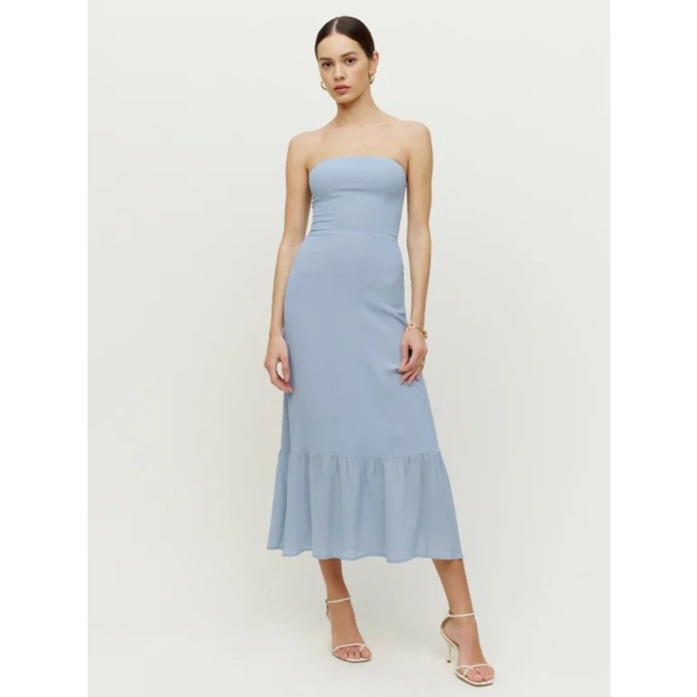 LAST ONE!! Reformation Arta Dress in Mineral - Picture 2 of 11